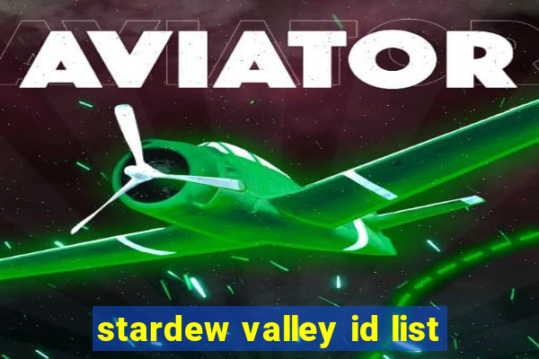 stardew valley id list